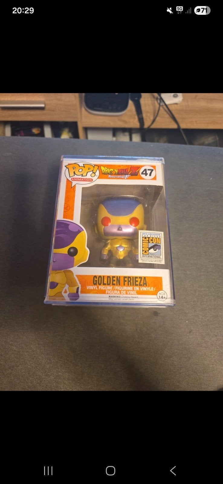 Funko Pop! Dragon Ball Z Golden Frieza #47 SDCC Exclusive, Ophalen of Verzenden, Zo goed als nieuw