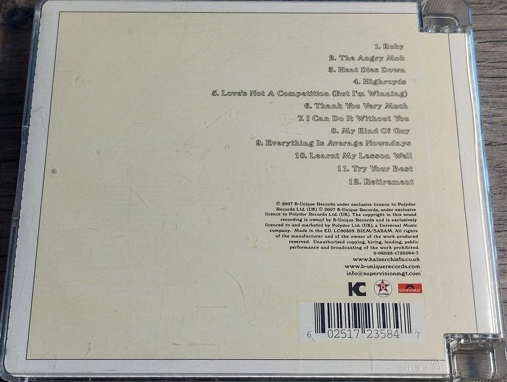 Kaiser Chiefs - Yours Truly, Angry Mob [Super Jewel Case], Ophalen of Verzenden, Zo goed als nieuw, Pop