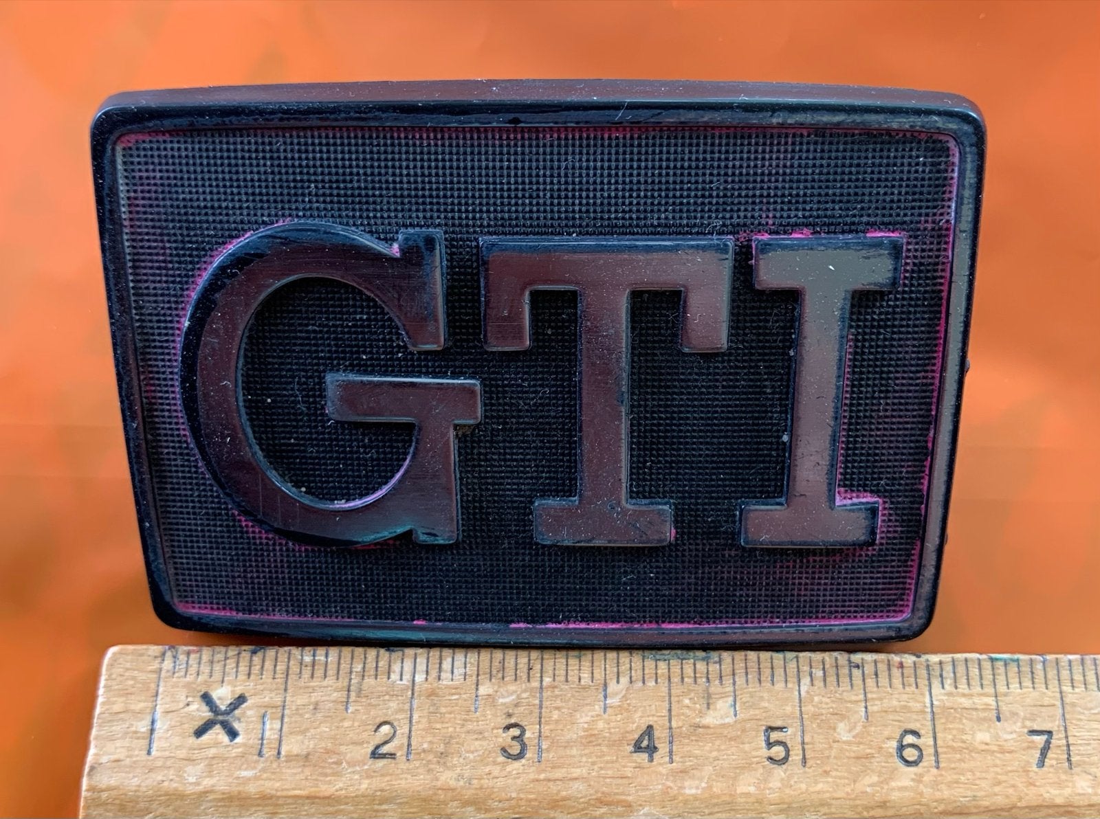 GTI Embleem logo VW Golf 1 2 Jetta Caddy Origineel, Ophalen