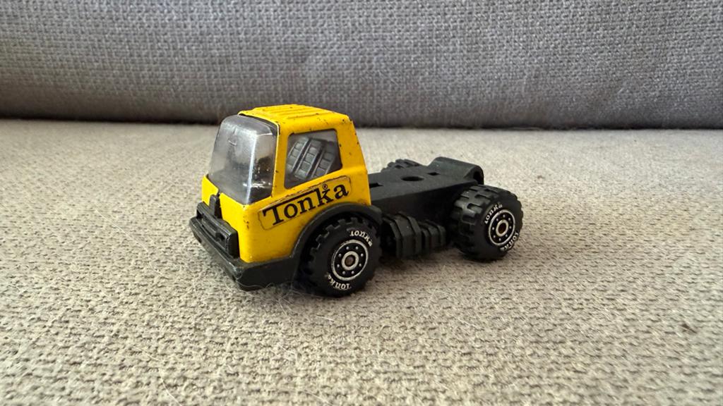 Vintage Tonka Speelgoed Vrachtwagen - Geel, Ophalen of Verzenden, Gebruikt
