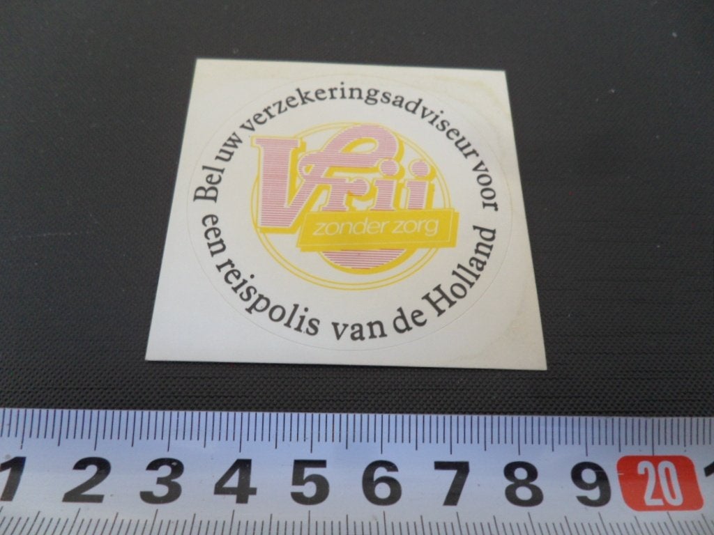 sticker een reispolis van de Holland, Ophalen, Zo goed als nieuw