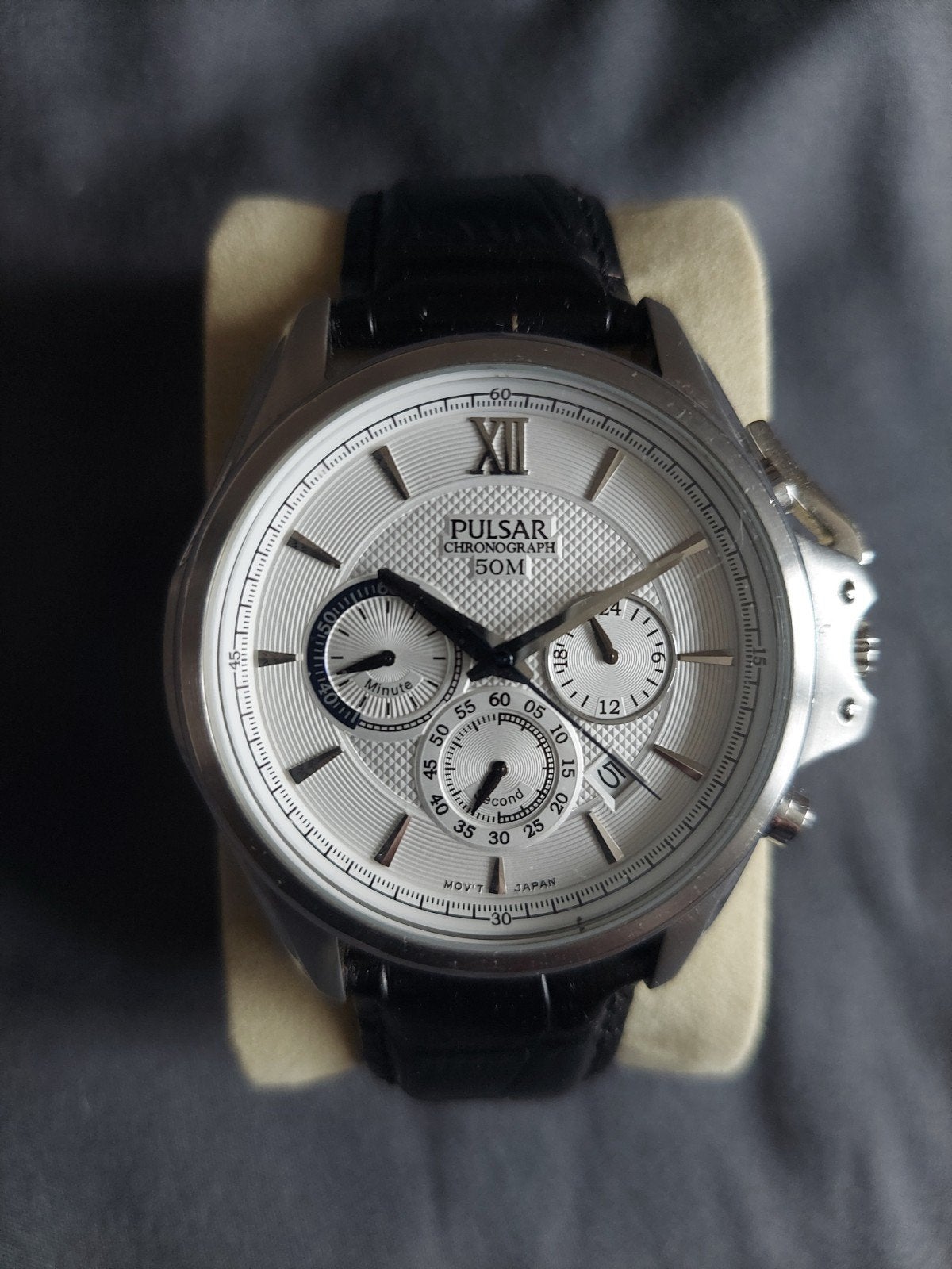 Pulsar Chronograaf Herenhorloge, Overige merken, Staal, Polshorloge, Ophalen of Verzenden