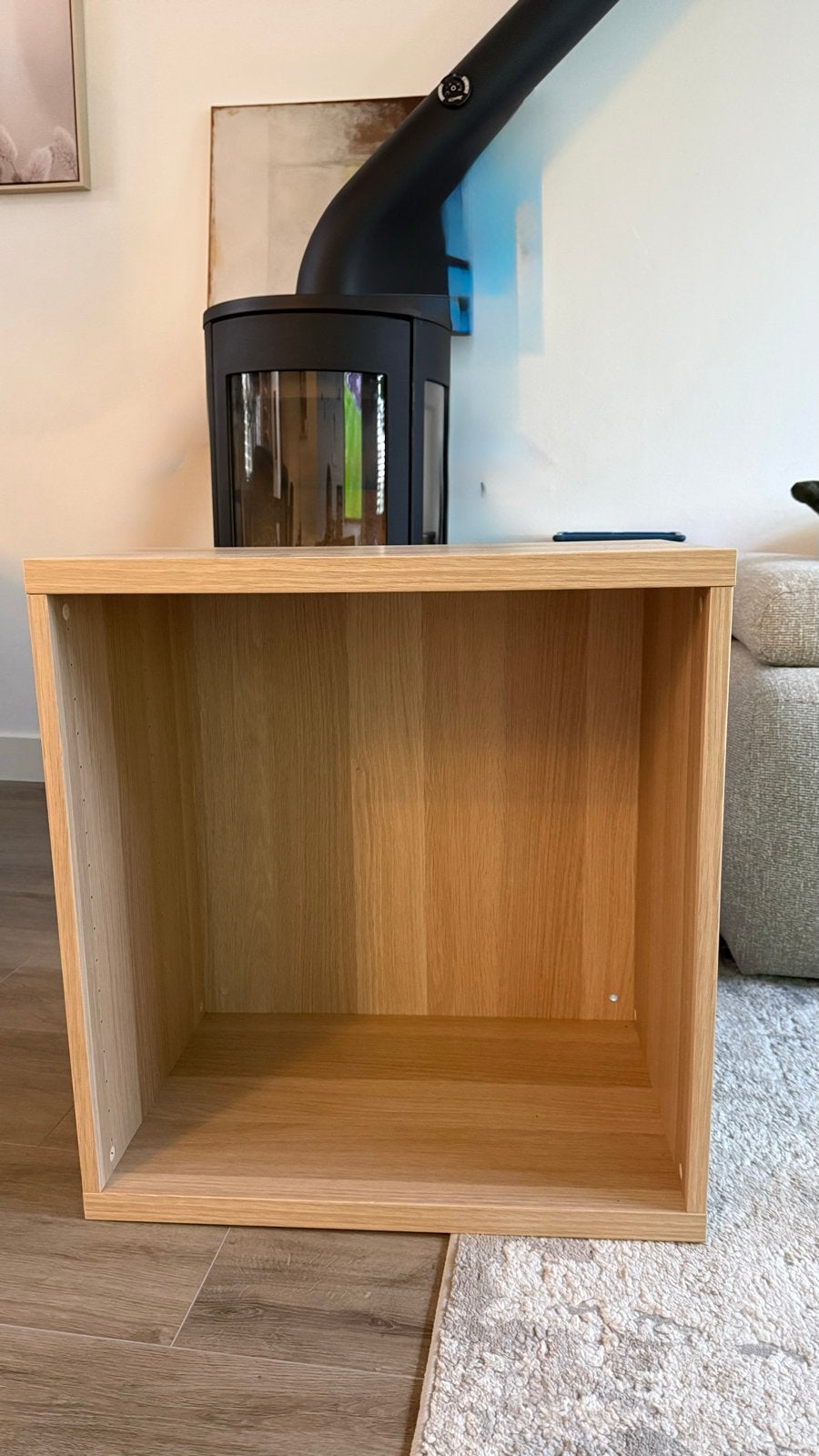 IKEA Besta kastje/kubus eikenpatroon 60x40x64 cm., Ophalen, Gebruikt