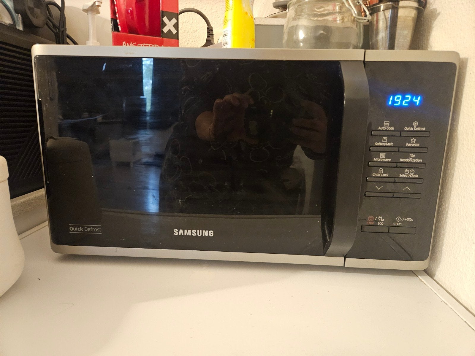 Samsung Magnetron - Zilver/Zwart, Witgoed en Apparatuur, Ophalen, Gebruikt, Minder dan 45 cm, Magnetron