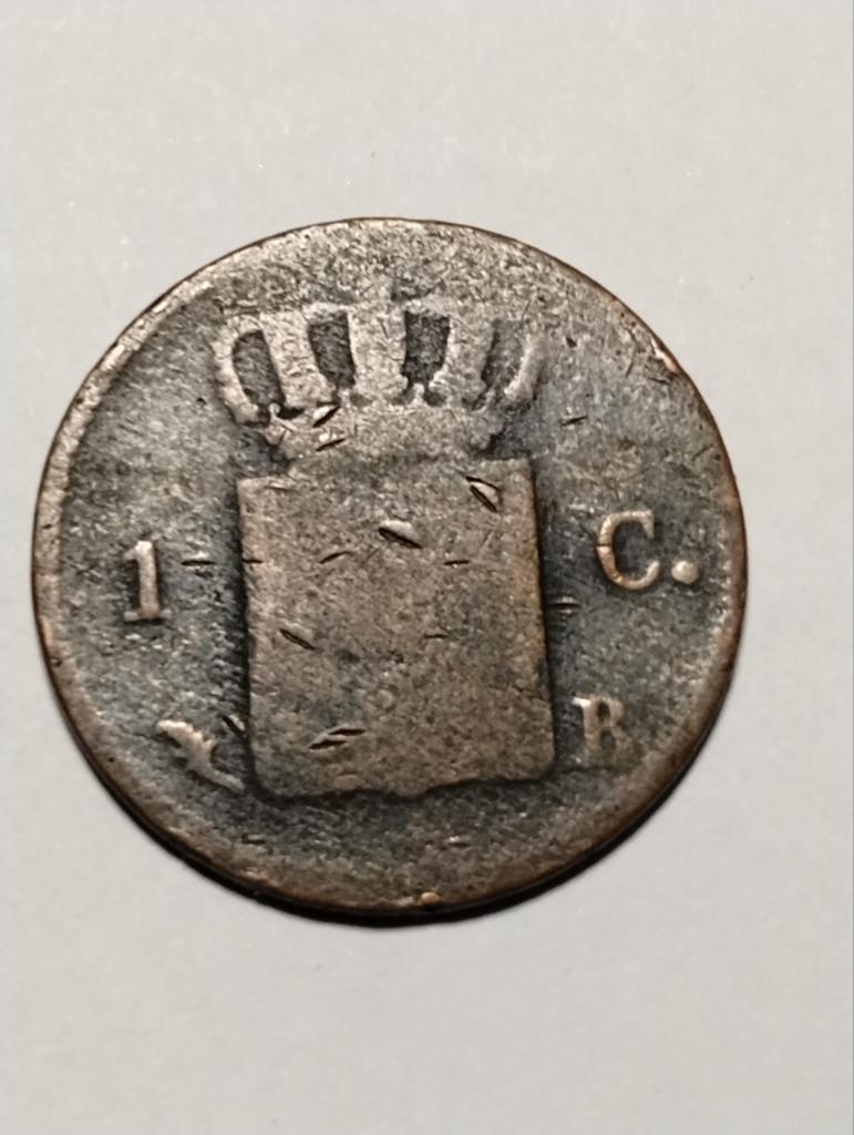 1 Cent Willem I 1828, Ophalen of Verzenden, Koning Willem I, 1 cent, Losse munt