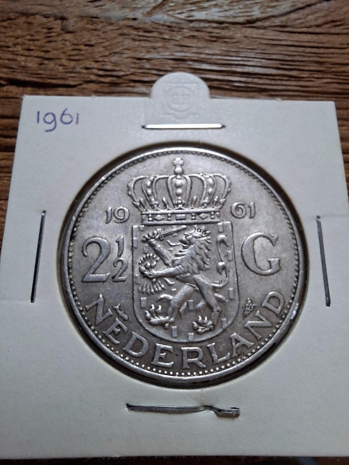 Rijksdaalder 1961, Koningin Juliana, Zilver, Ophalen of Verzenden, Losse munt