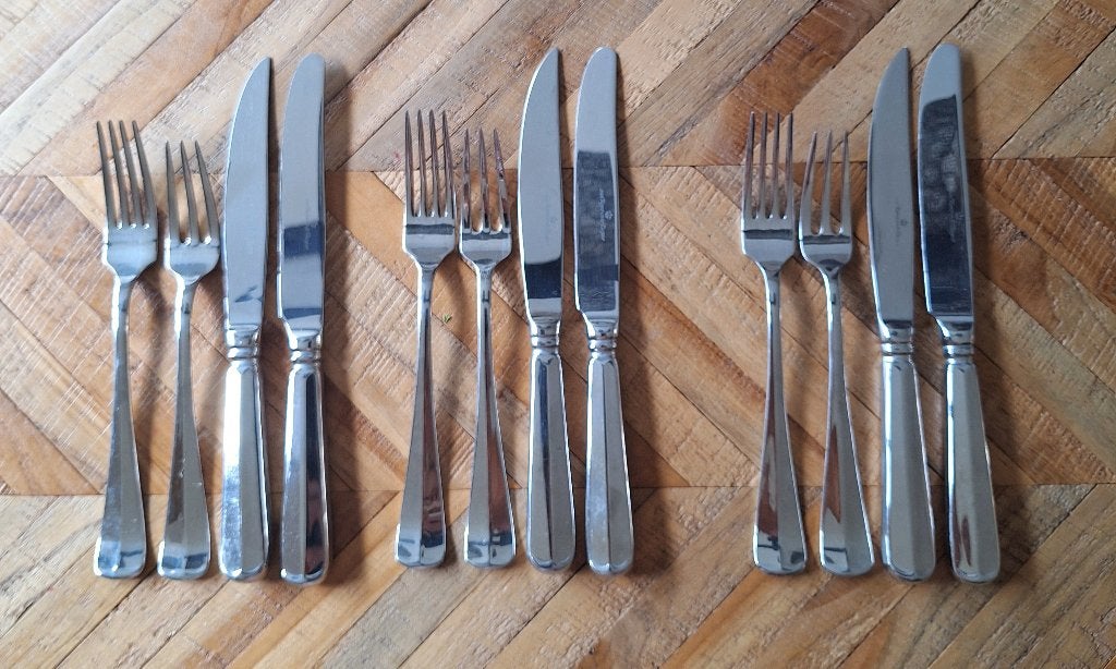 12x Haags Lofje Keltum / Kempen & Begeer, Ophalen of Verzenden, Zo goed als nieuw, Rvs of Chroom