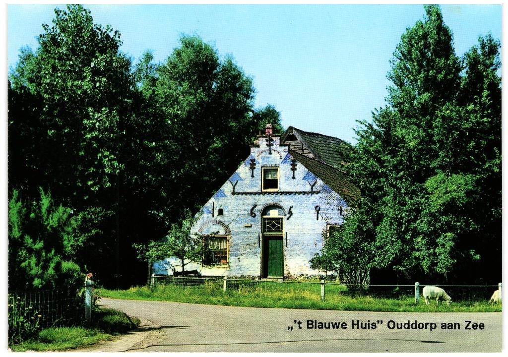 801655 Ouddorp aan Zee ZH ZH t Blauwe Huis Onbeschreven, Ophalen of Verzenden, 1960 tot 1980, Ongelopen, Zuid-Holland