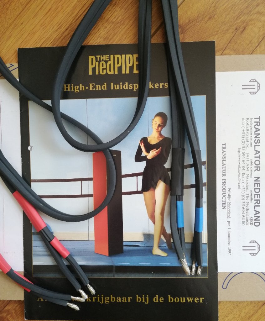 Van den Hul Translator Blue Connection luidsprekerkabel, Ophalen of Verzenden, Gebruikt, 2 tot 5 meter, Luidsprekerkabel