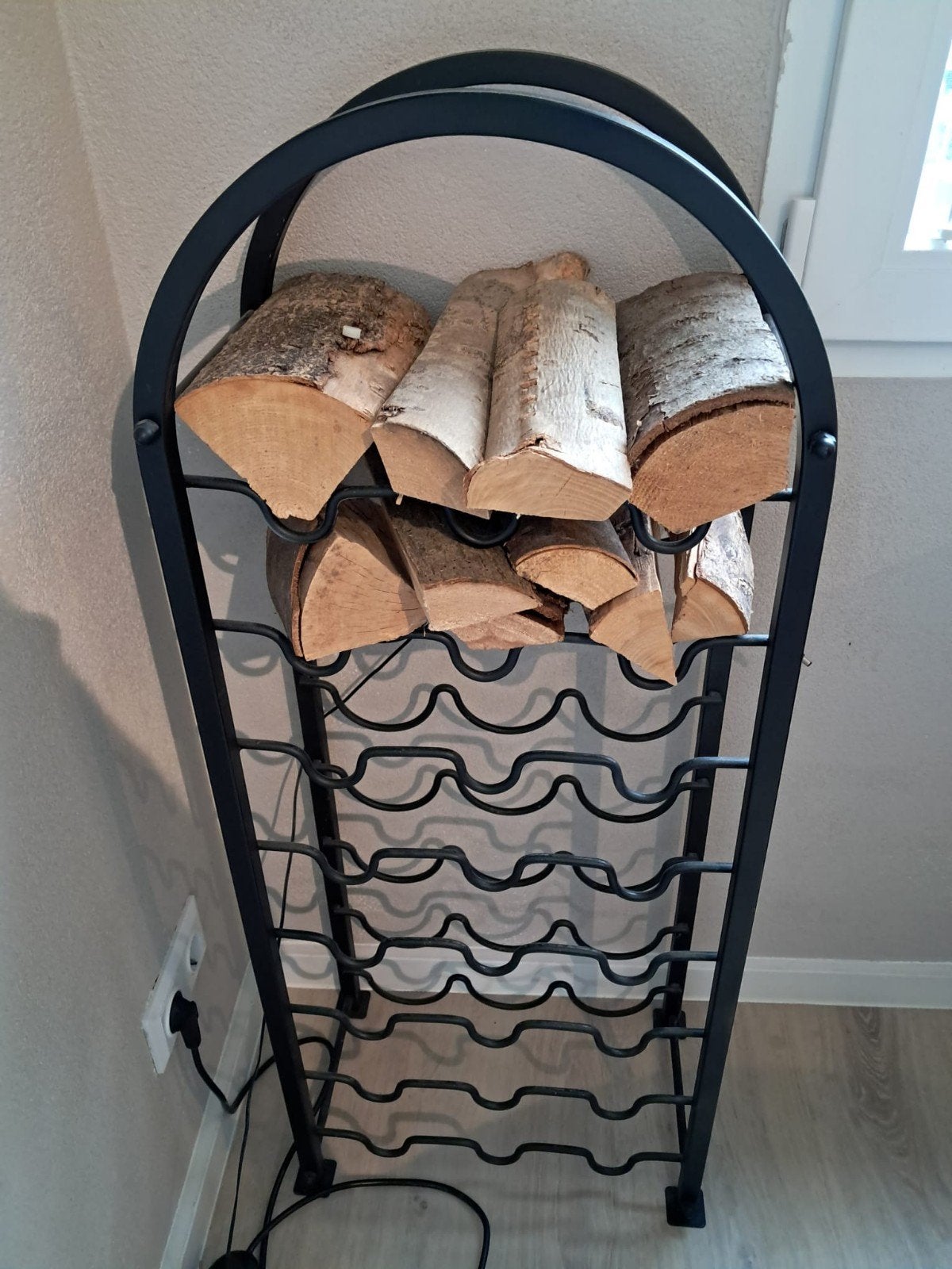 Wijnrek, gietijzer 100x42x24, Huis en Inrichting, Ophalen, Metaal