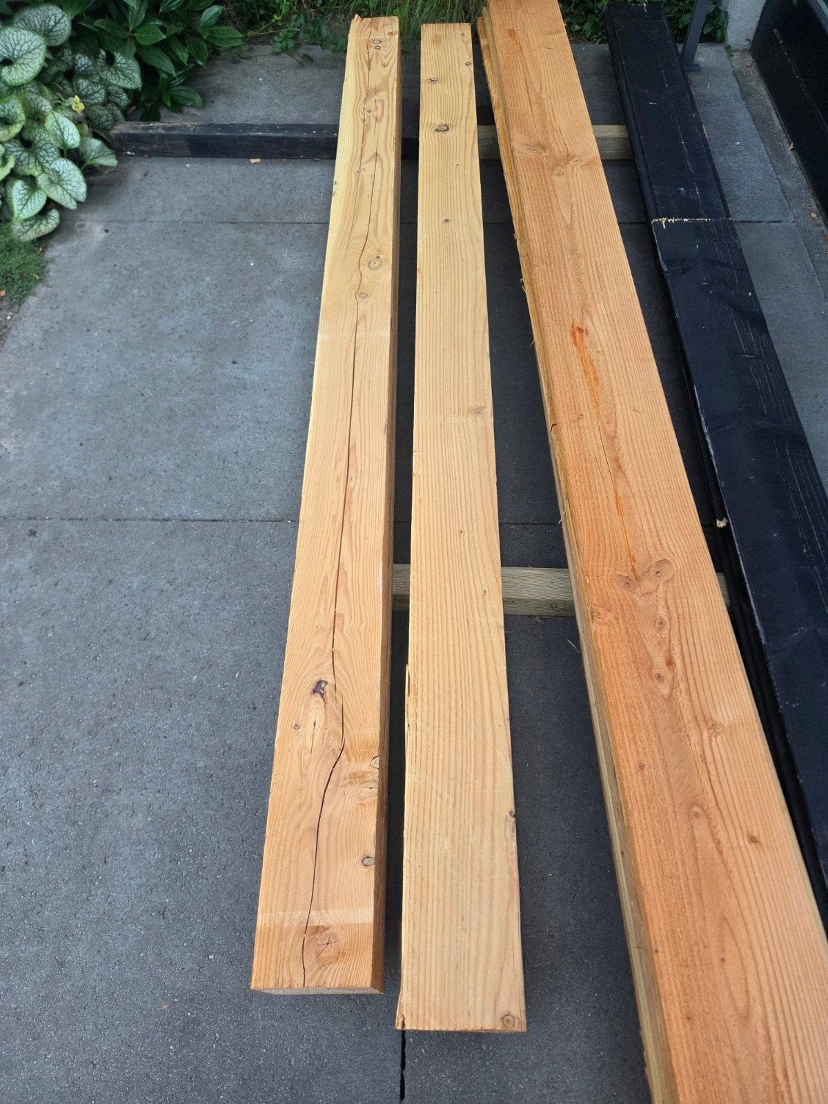 Palen en balken douglas hout, Doe-het-zelf en Verbouw, Hout en Planken, Ophalen, Nieuw, Balk, Overige houtsoorten