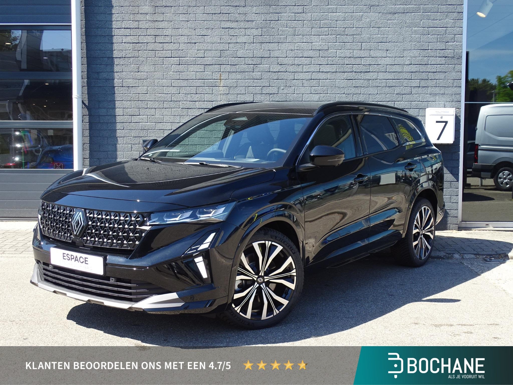 Renault Espace E-Tech full hybrid 200 iconic 5p NU 5 JAAR GA, Auto's, 1199 cc, 1622 kg, Zwart, Bedrijf