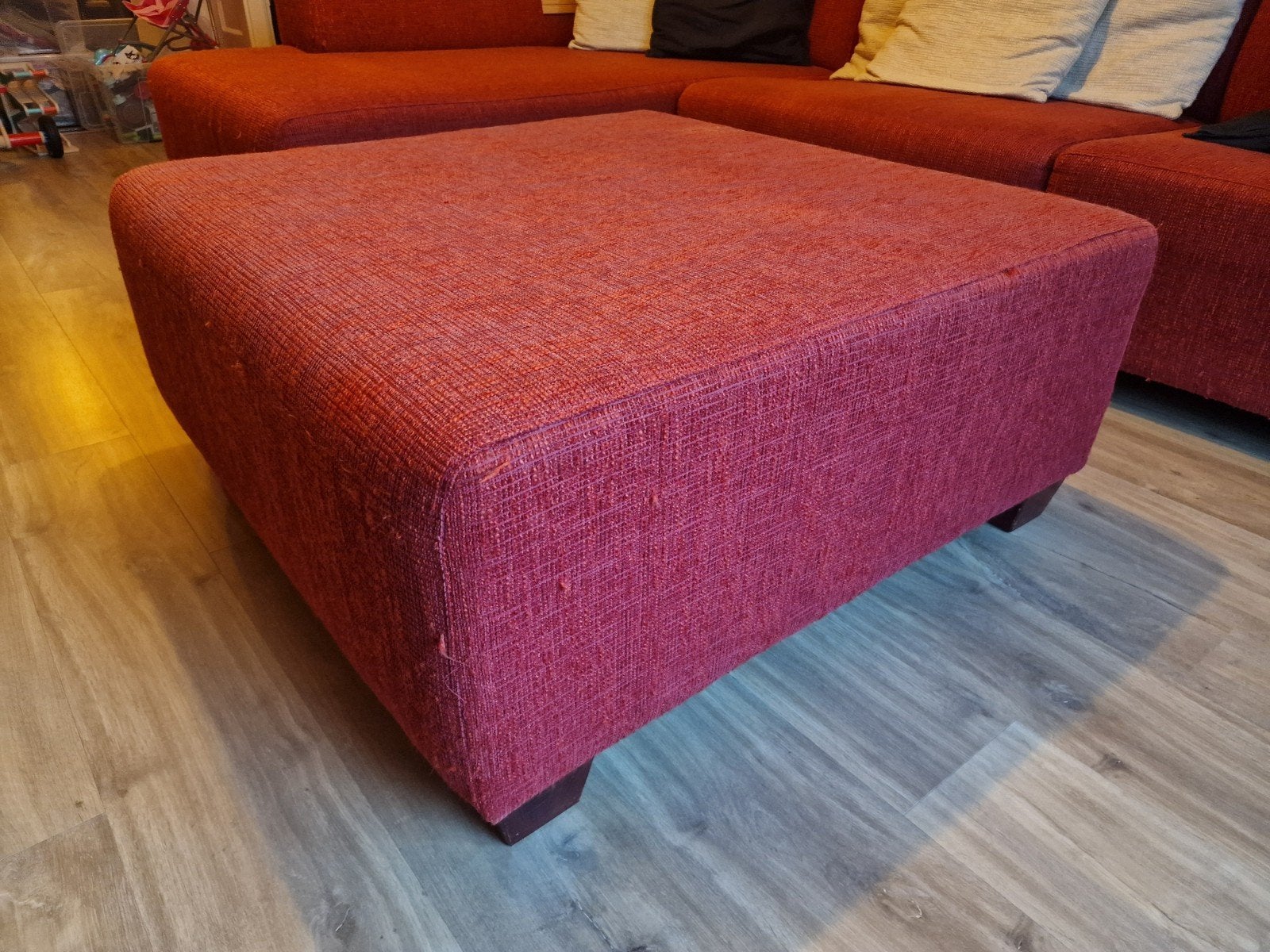 Montel Poef - Vierkant, 95x95x42,5cm, Ophalen, Gebruikt, Vierkant, 75 tot 100 cm