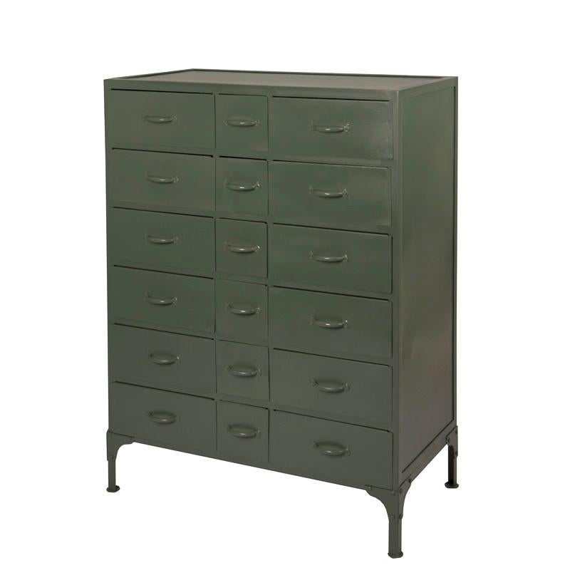 Industriële Metalen Ladekast Vintage Look Kast van IJzer, Info@dehanzeherten.nl, De Hanze Herten BV, 5 laden of meer, 100 tot 150 cm