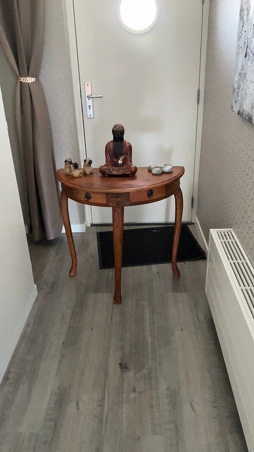 Teak houten sidetable, Ophalen, Zo goed als nieuw