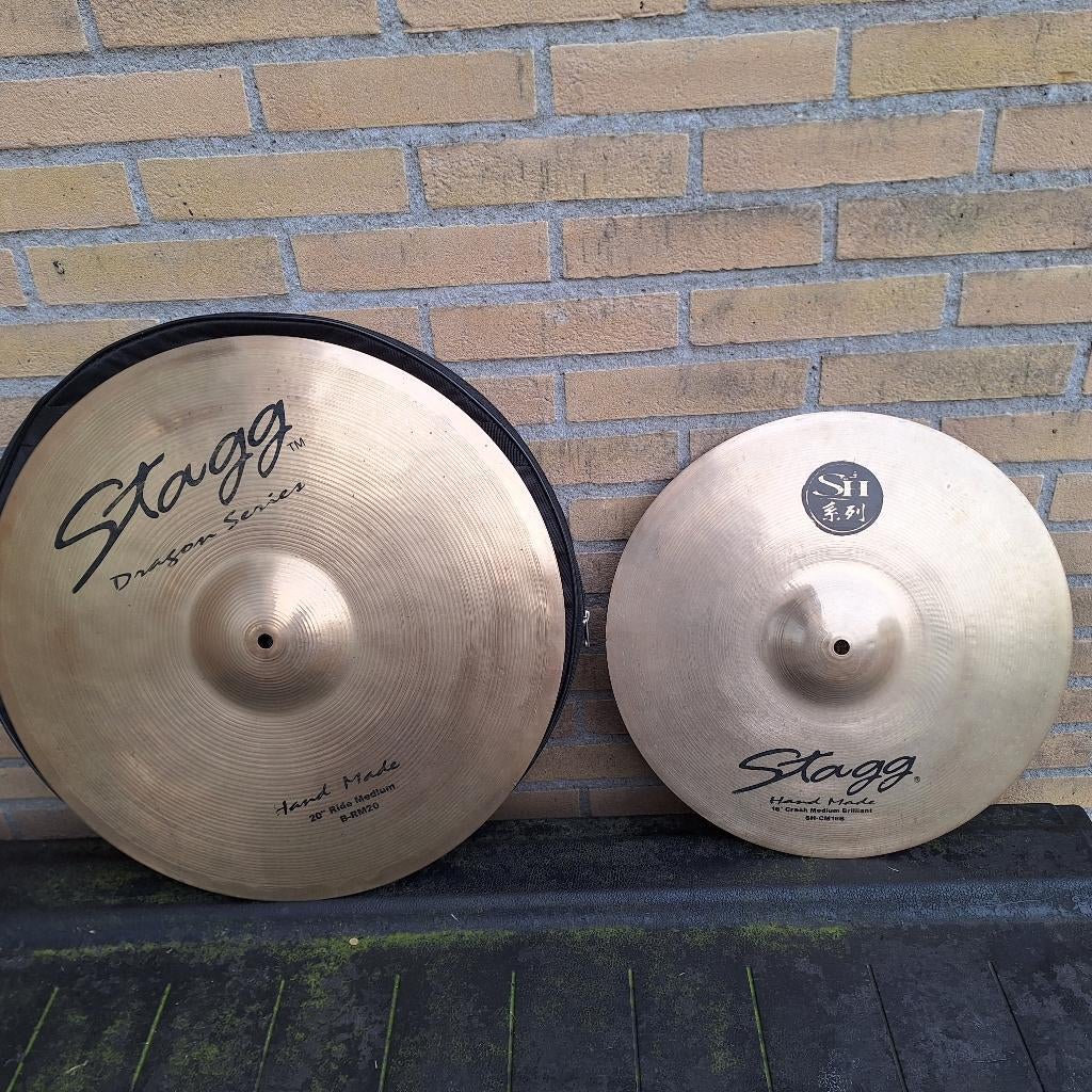 Bekkens Stagg Ride en Crash, Muziek en Instrumenten, Drumstellen en Slagwerk, Ophalen of Verzenden, Gebruikt, Overige merken