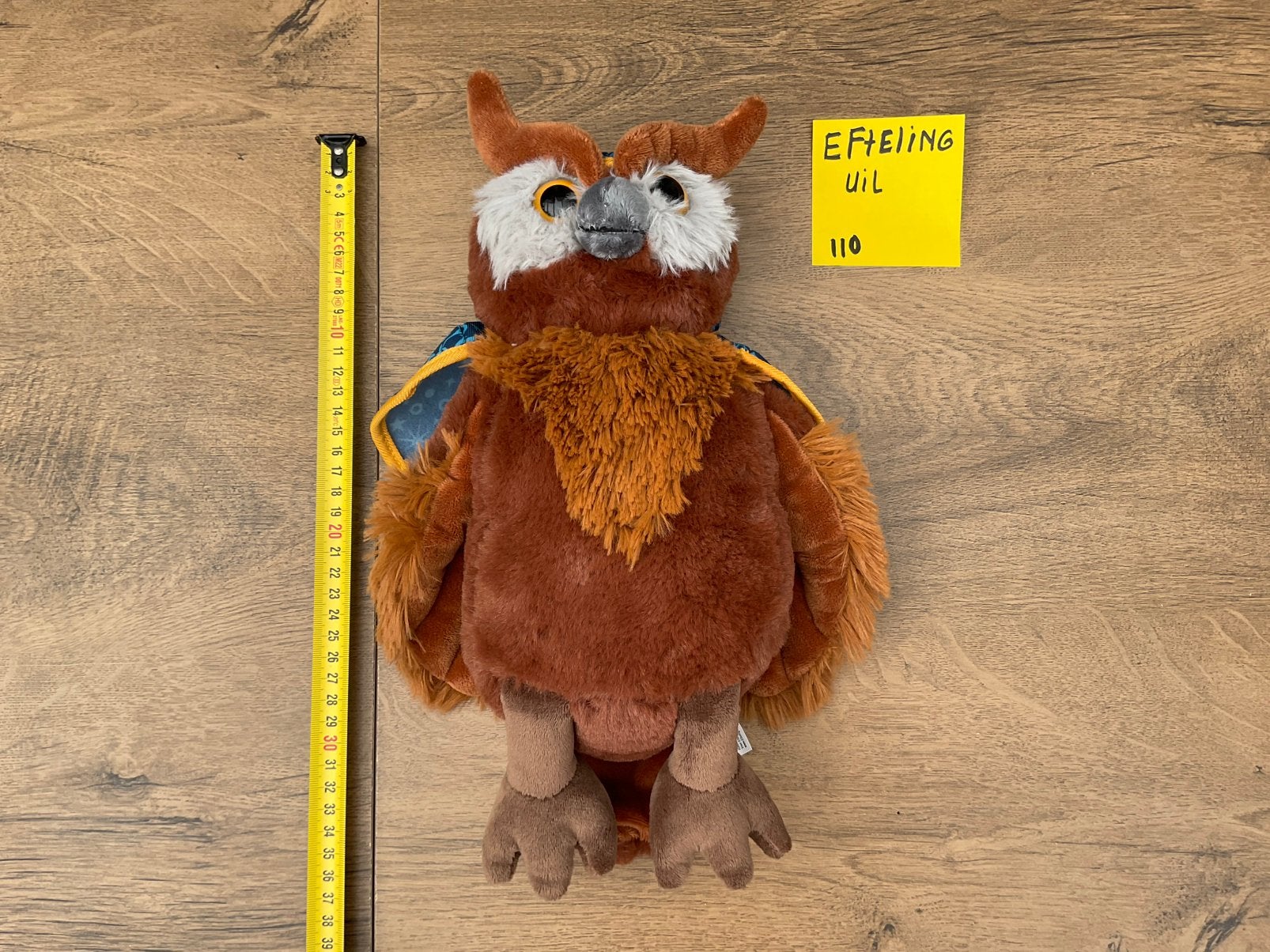 Nieuwe Efteling Oehoe Houdoe uil knuffel 30/35 cm, Ophalen, Nieuw, Overige typen