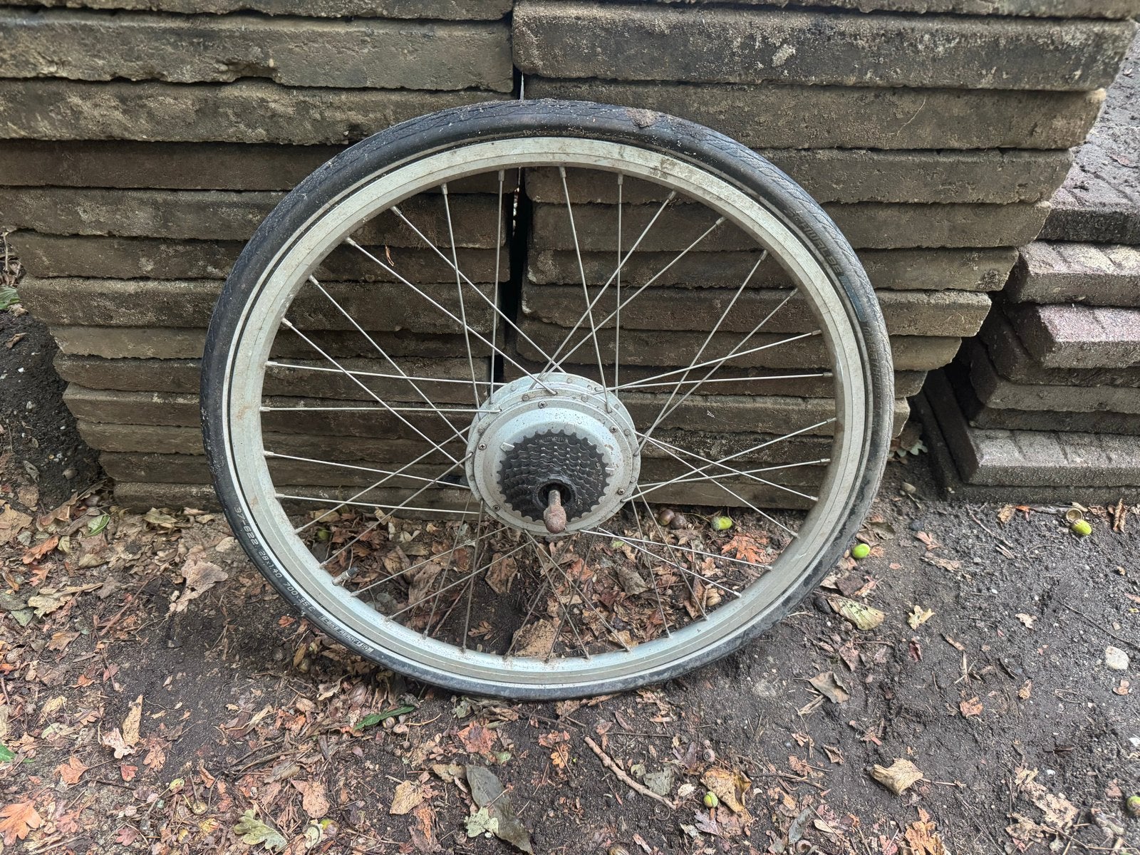 Achterwiel met motor voor elektrische fiets (Sparta, Koga), Ophalen of Verzenden, Gebruikt, Elektrische fiets, Wiel