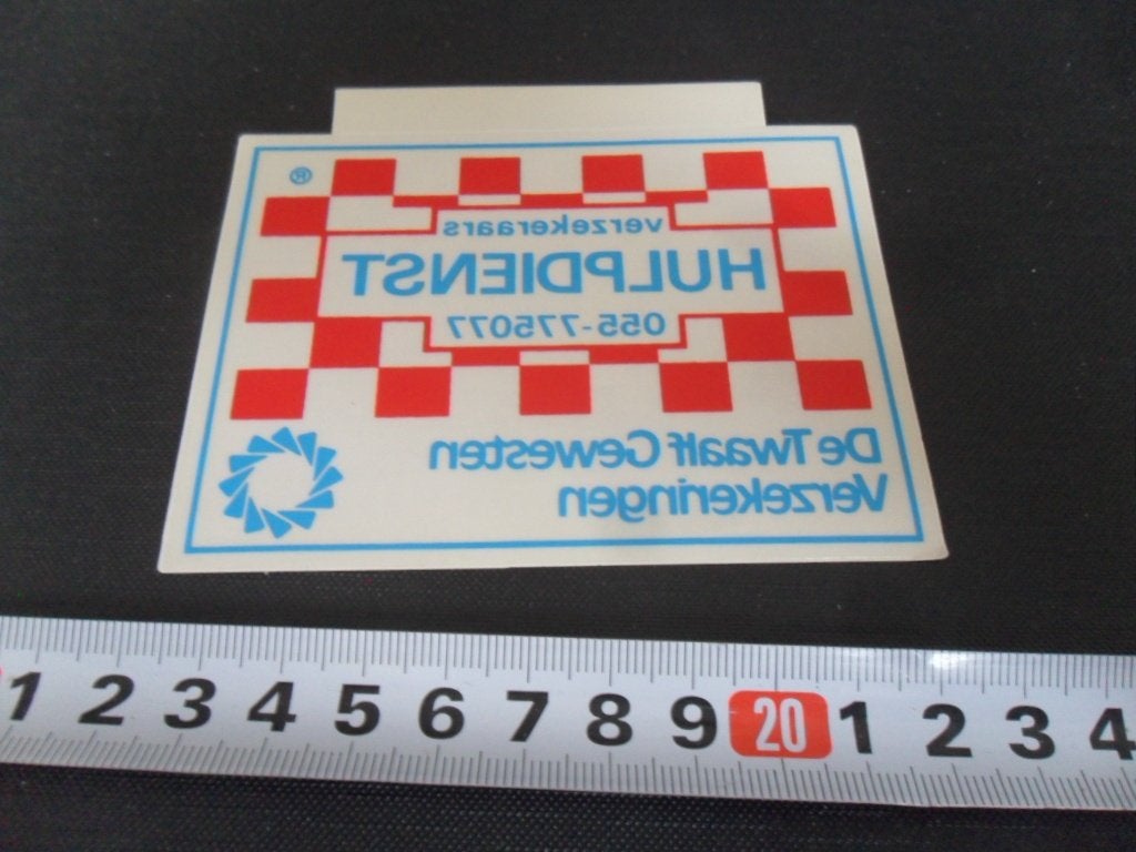 sticker raamsticker DE TWAALF GEWESTEN auto hulpdienst *, Ophalen of Verzenden, Zo goed als nieuw