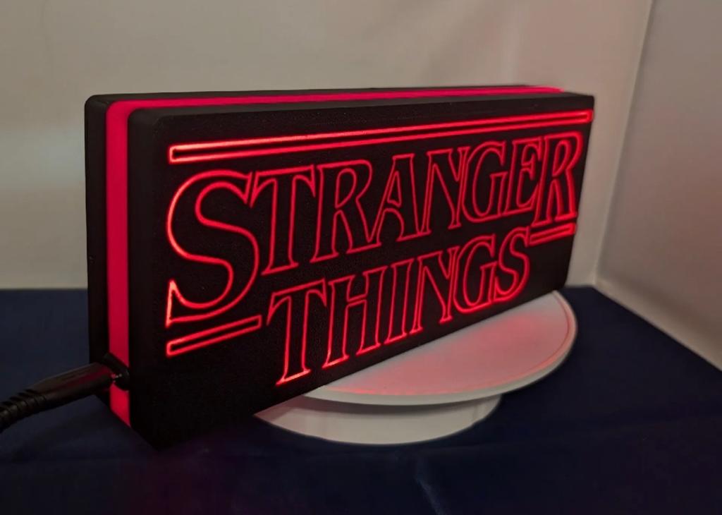Stranger Things LED Lichtbord - Perfect voor Fans!, Verzenden, Zo goed als nieuw