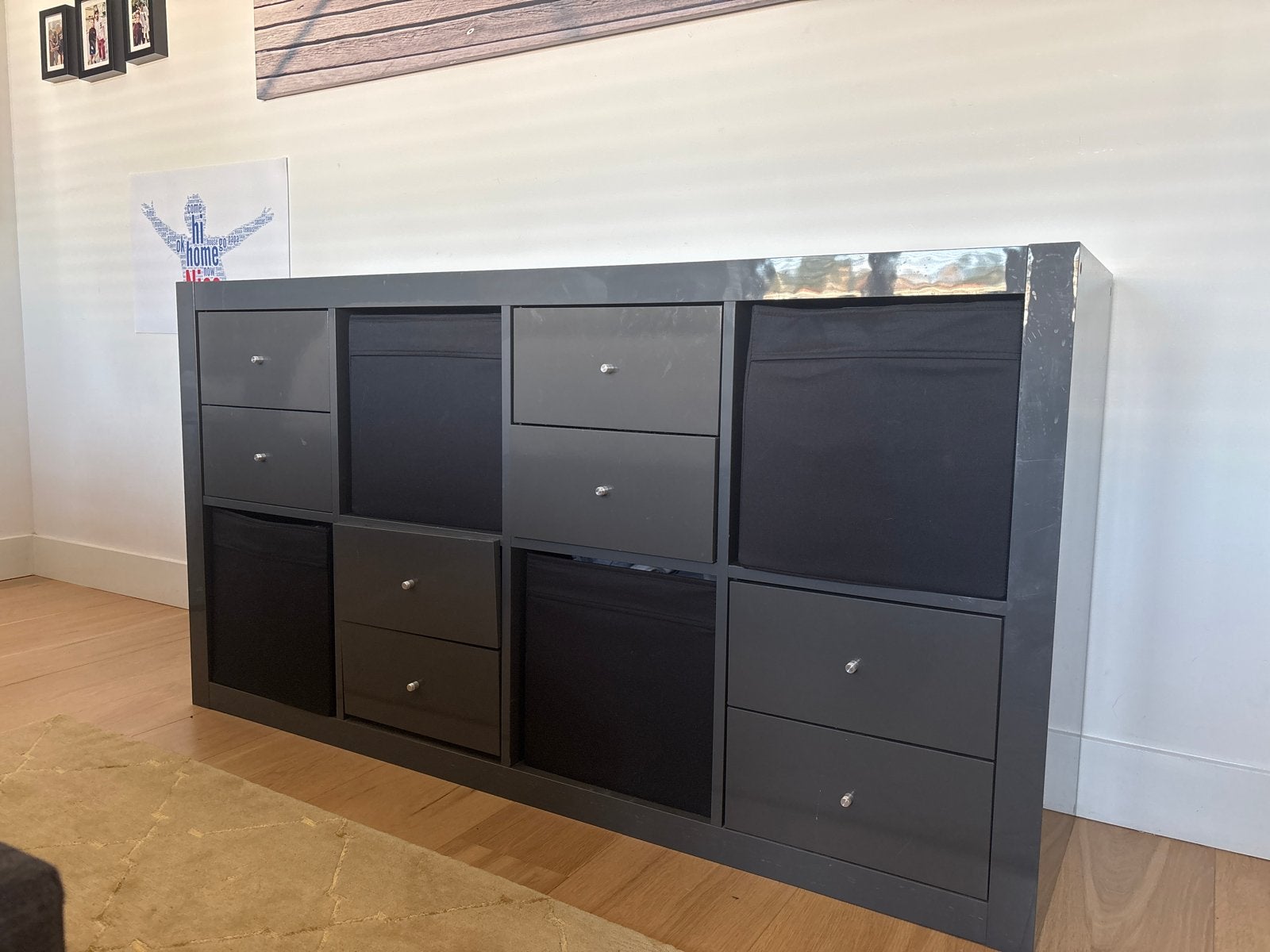 IKEA Kallax kast met lades en opbergboxen, Ophalen, Gebruikt