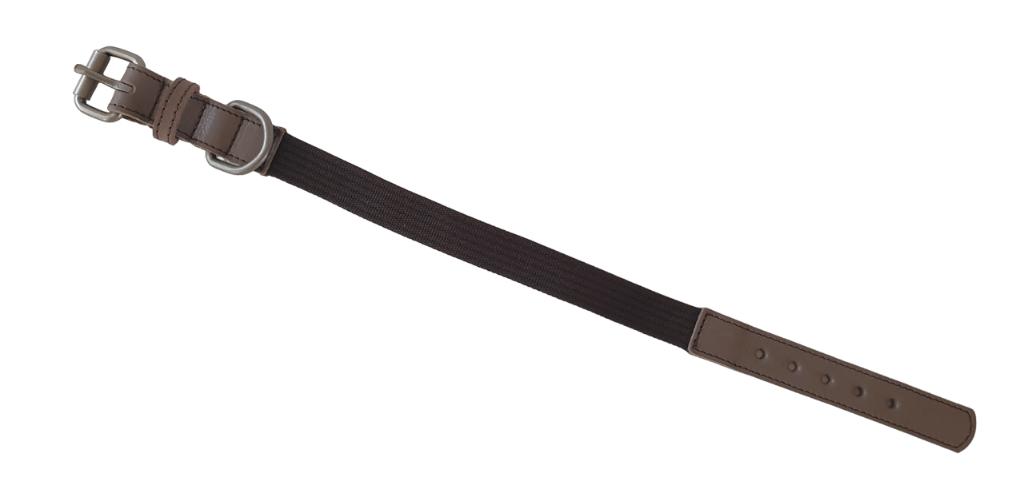 ANIMAL BOULEVARD Halsband Nek 37-45 cm Grijs-Bruin KOOPJE!!!, Ophalen of Verzenden, Handgemaakt, Nieuw