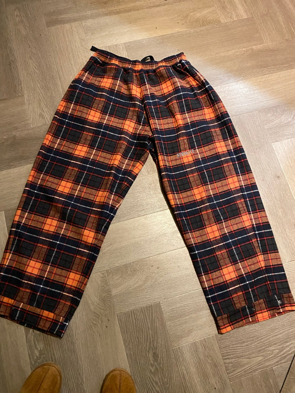 Stieglitz Geruite Broek Maat 38, Kleding | Dames, Maat 38/40 (M), Oranje, Ophalen of Verzenden, Zo goed als nieuw