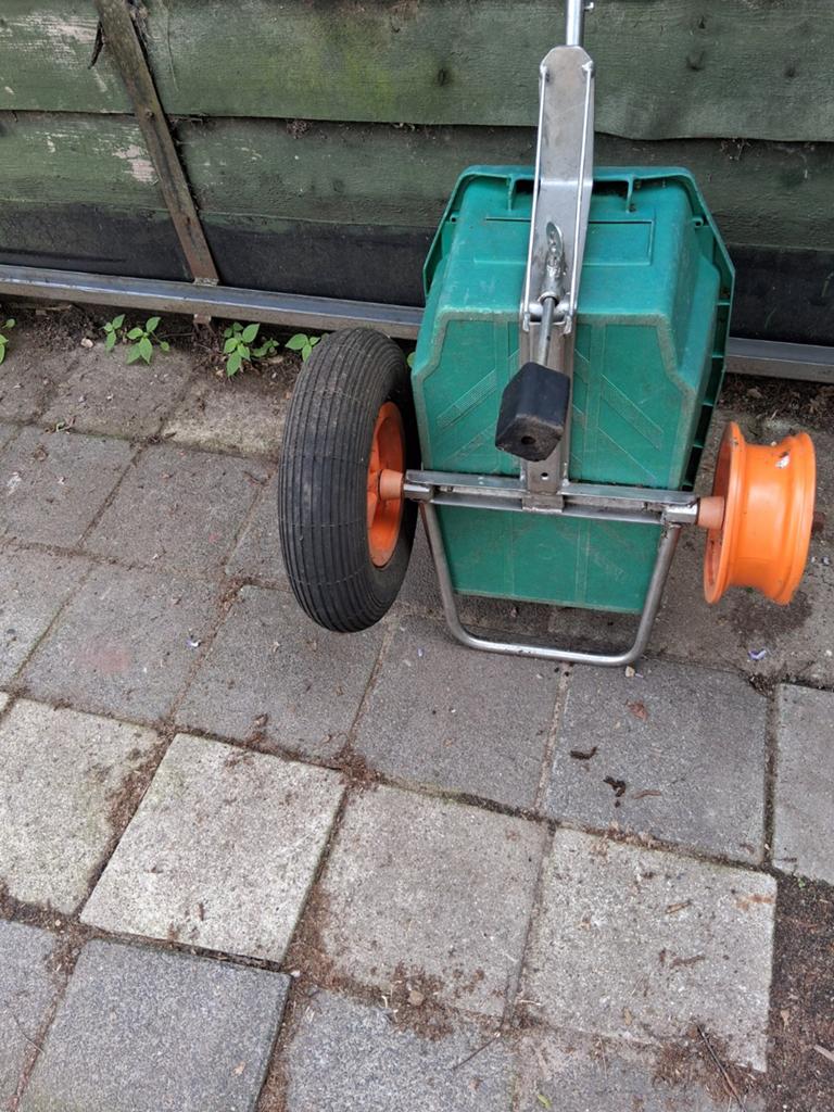 Stevige fietskar voor bagage of gereedschap van rvs, Fietsen en Brommers, Ophalen of Verzenden, Gebruikt, Bagagekar, 20 tot 40 kg