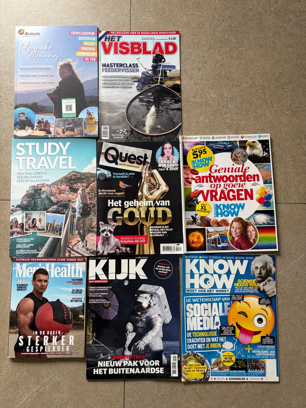 Diverse tijdschriften: Know How, Quest, Men's Health, Boeken, Ophalen of Verzenden, Zo goed als nieuw, Wetenschap en Natuur