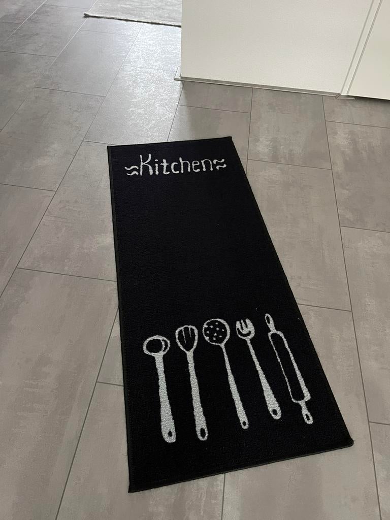 Lopertapijt tekoop, Huis en Inrichting, Ophalen, Zwart, 200 cm of meer, 50 tot 100 cm