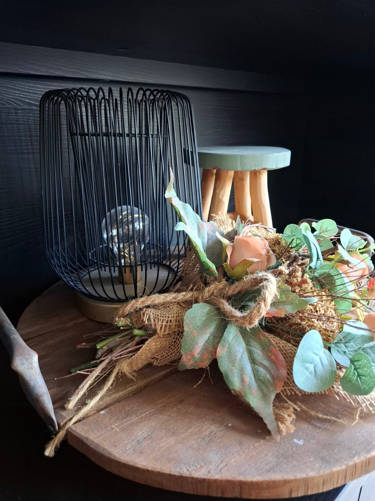 Decoratieschaal, Ophalen, Rechthoekig, Hout