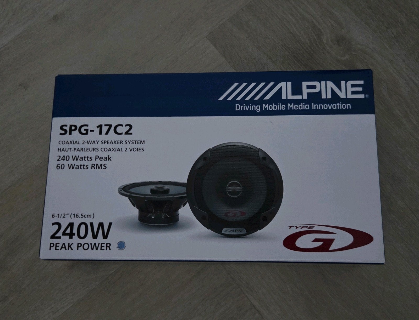 Nieuwe Alpine SPG-17C2 240W Coaxiale Speakers (16.5cm), Ophalen of Verzenden, Nieuw
