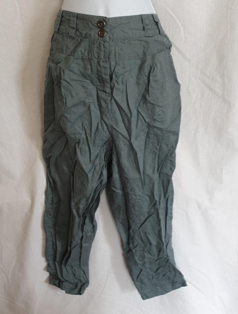 Mooie blauwe damesbroek. 100% Linnen Mt 38. Merk Bon'A Parte, Kleding | Dames, Maat 38/40 (M), Blauw, ., Ophalen of Verzenden
