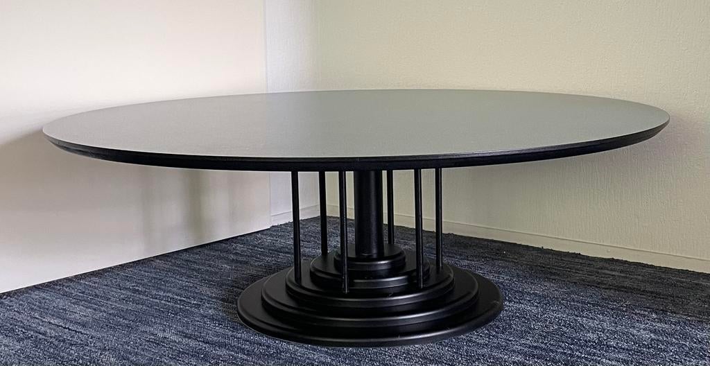 Salontafel 120 diameter 39,5 hoog, mooi ontwerp, Ophalen, 100 tot 150 cm, Rond, Zo goed als nieuw