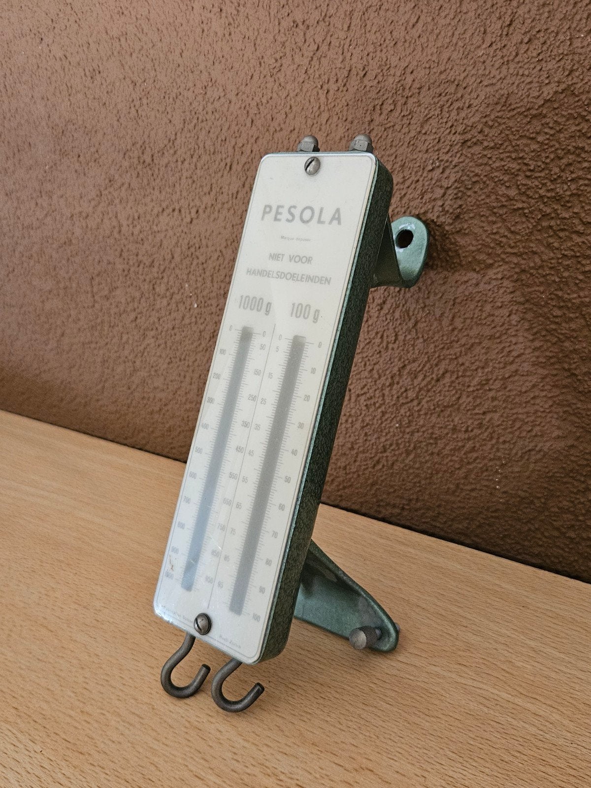 Vintage Pesola Hangweegschaal - 1000g en 100g, Antiek en Kunst, Antiek | Gereedschap en Instrumenten, Ophalen of Verzenden