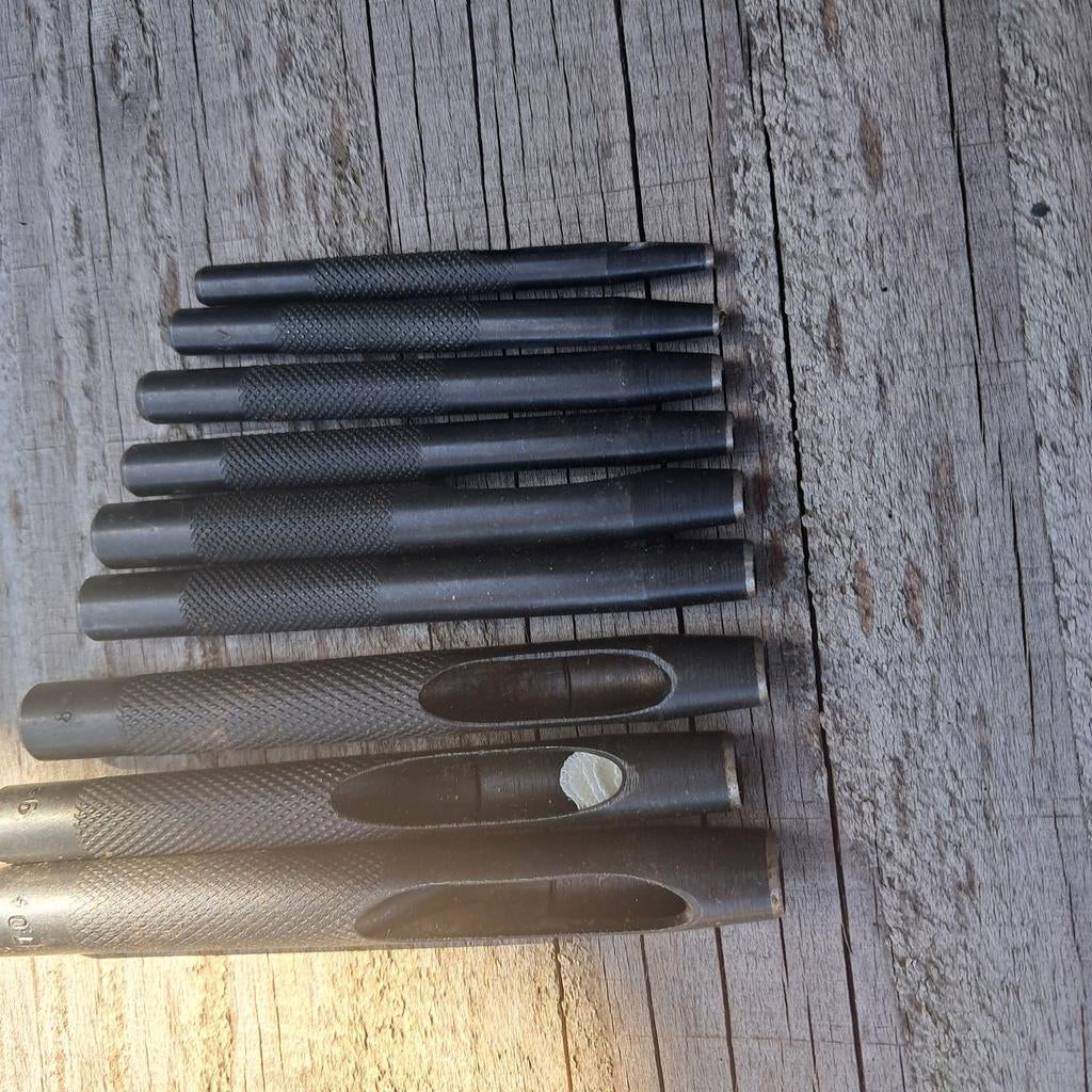 Set van 9 ponsen, Doe-het-zelf en Verbouw, Gereedschap | Handgereedschap, Ophalen of Verzenden