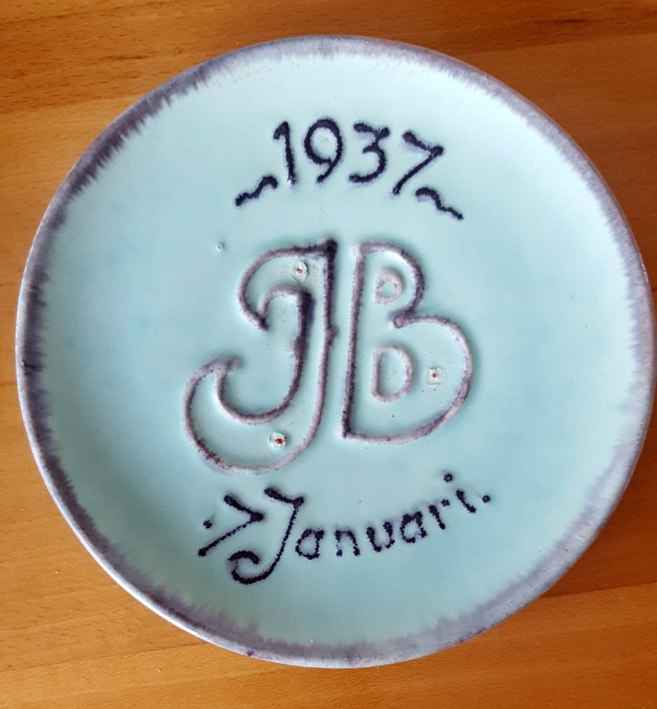 Wandbord: Voet Katwijk: Juliana & Bernard 7 januari 37 (979), Ophalen of Verzenden, Gebruikt, Nederland, Overige typen