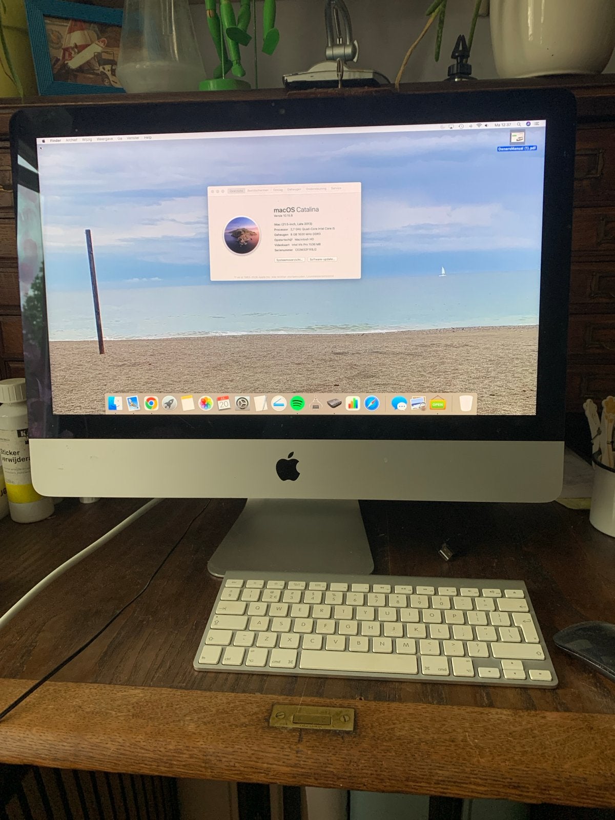 Apple iMac (21.5-inch, Late 2013) - macOS Catalina, Computers en Software, Apple Desktops, Ophalen, Gebruikt, 2 tot 3 Ghz, IMac