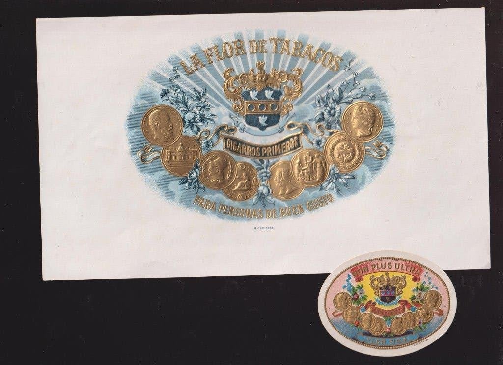 sigarenbanden - etiket - LA FLOR DE TABACOS, Verzamelen, Ophalen of Verzenden, Zo goed als nieuw, Sigarenbandjes