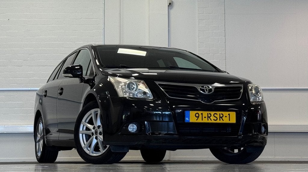 Toyota Avensis Wagon 2.0 VVTi Business Automaat 2e Eigenaar, Auto's, Toyota, Euro 5, 4 cilinders, Zwart, 152 pk