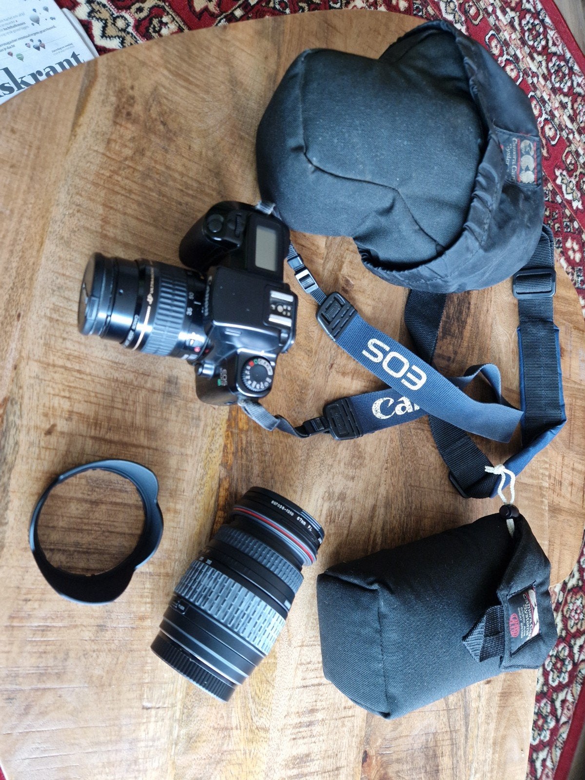 Canon EOS 1000 analoge spiegelreflexcamera met lens, Ophalen of Verzenden, Gebruikt, Spiegelreflex, Canon