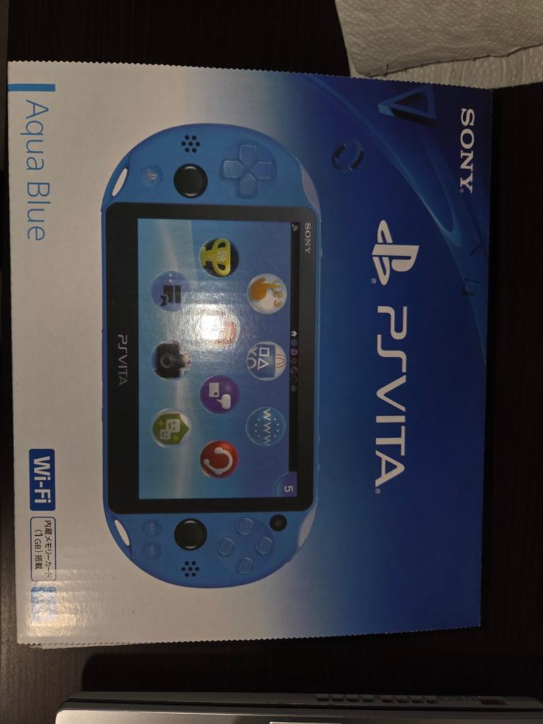 PS vita aqua blue, Ophalen of Verzenden, Zo goed als nieuw, Blauw, Met camera