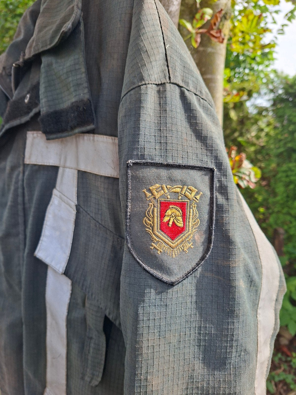 Brandweer jas en broek met bretels - Maat 50/52 - Gebruikt, Kleding | Heren, Ophalen of Verzenden, Gedragen, Secufabs Gore-Tex