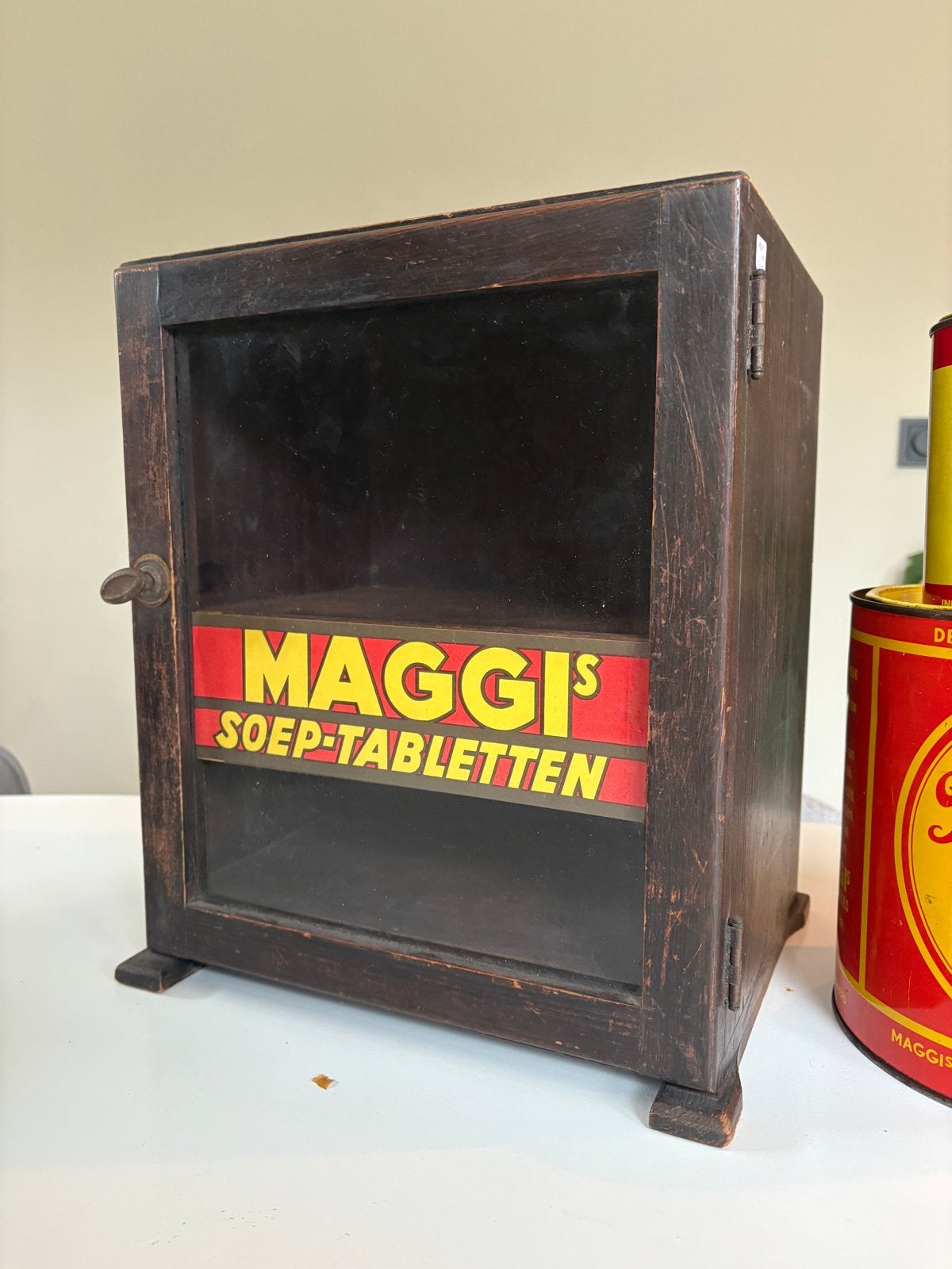 Antiek Maggi Kastje - Reclameborden Maggi - unieke verzamel, Antiek en Kunst, Ophalen of Verzenden
