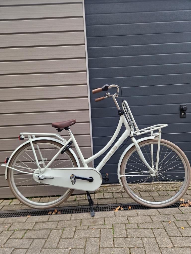Cortina U4 damesfiets/transportfiets - 28 inch - Wit, Gebruikt, Versnellingen, 50 tot 53 cm, Ophalen