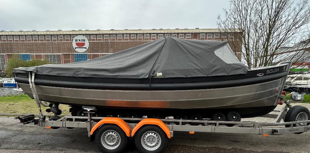 Van Vossen E-sloep 650, Watersport en Boten, Ophalen, Gebruikt, Tot 10 pk, Binnenboordmotor
