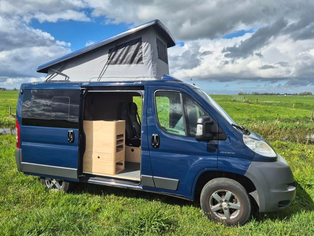 Fiat Ducato camper slaaphefdek 4 persoons. project, Buscamper of Camperbus, Particulier, Fiat, Tot en met 4