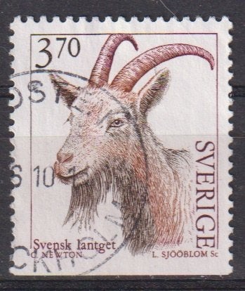 Zweden 1995 Geit, Verzenden, Gestempeld, Dier of Natuur