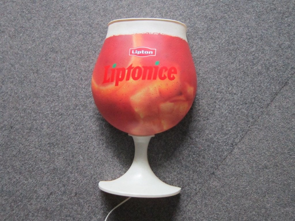 LIPTONICE TEA LICHTRECLAME, Verzamelen, Ophalen, Zo goed als nieuw, Lichtbak of (neon) lamp
