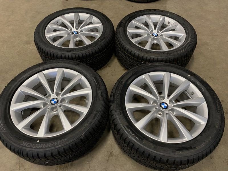 18 inch originele velgen + winterbanden BMW 5 6 7 serie styl, 18 inch, -, -, Banden en Velgen